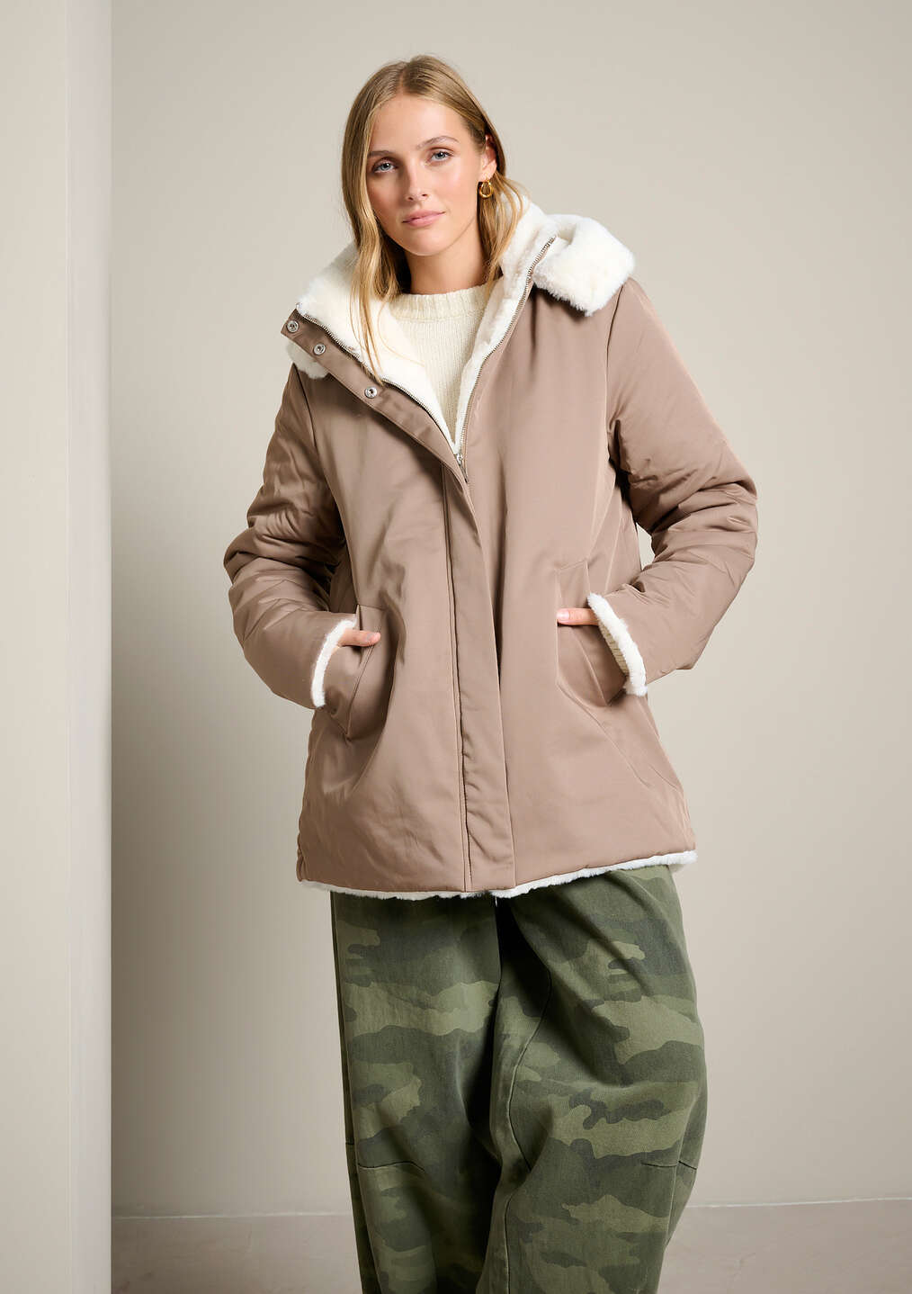 Parka chaude à capuche