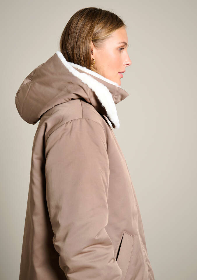 Parka chaude à capuche