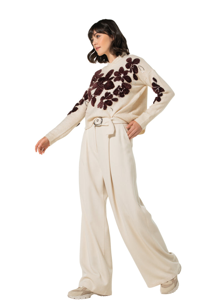 Idée de tenue avec le pantalon crème