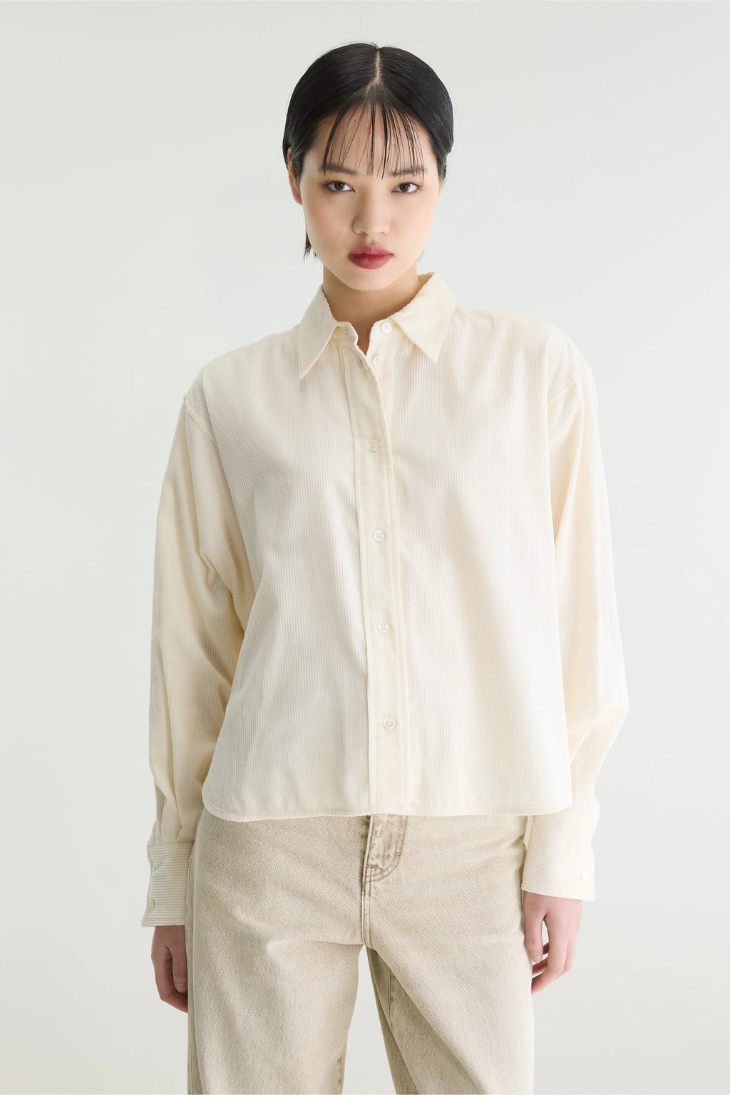Chemise en velours milleraies Jullia