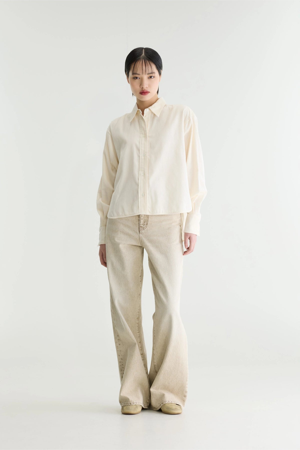 Chemise en velours milleraies Jullia