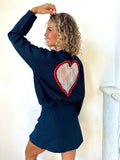 Gilet bleu marine - AMORE